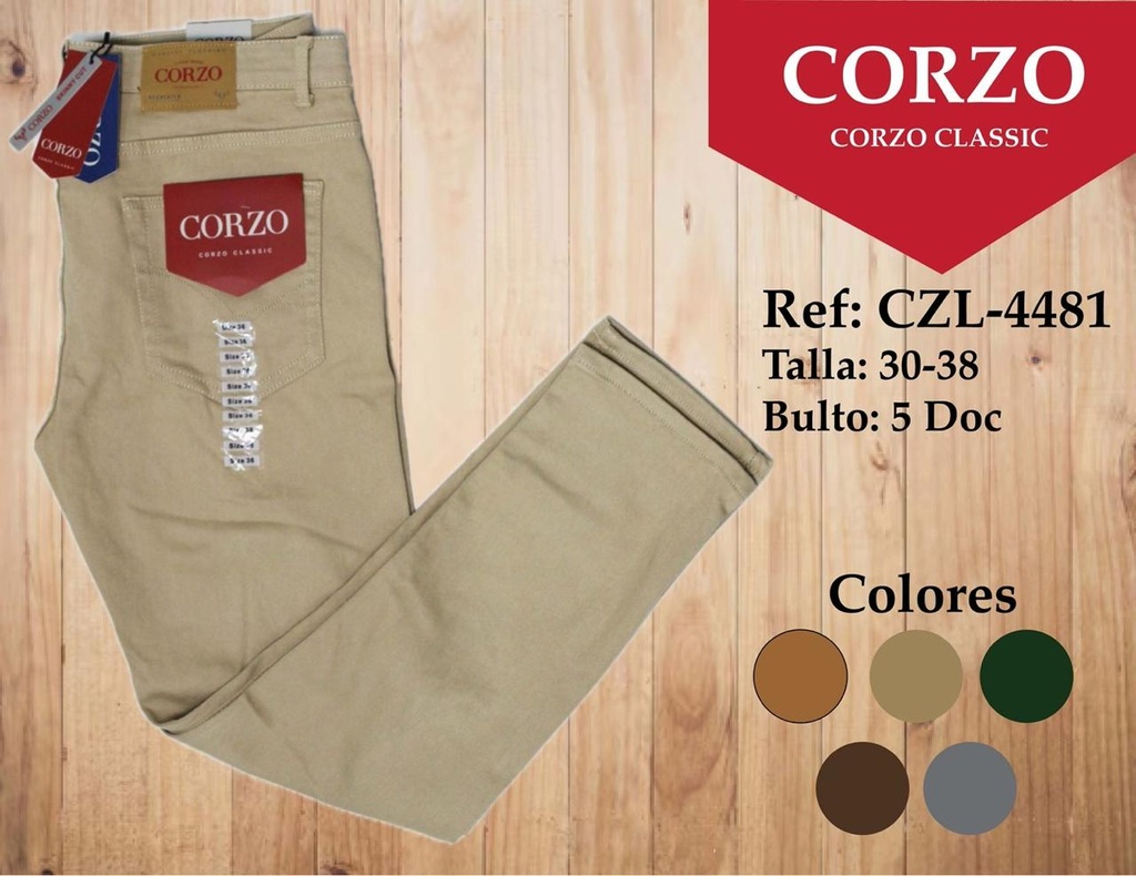PANTALON CORZO 5 COLORES