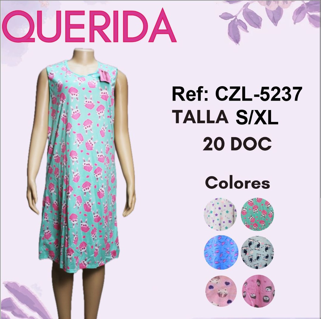 CZL-5237 BATA SIN MANGA S-XL